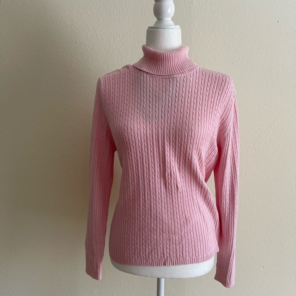 Splendor Women's Crewneck Sweater 100% cotton Size XL Color Pink